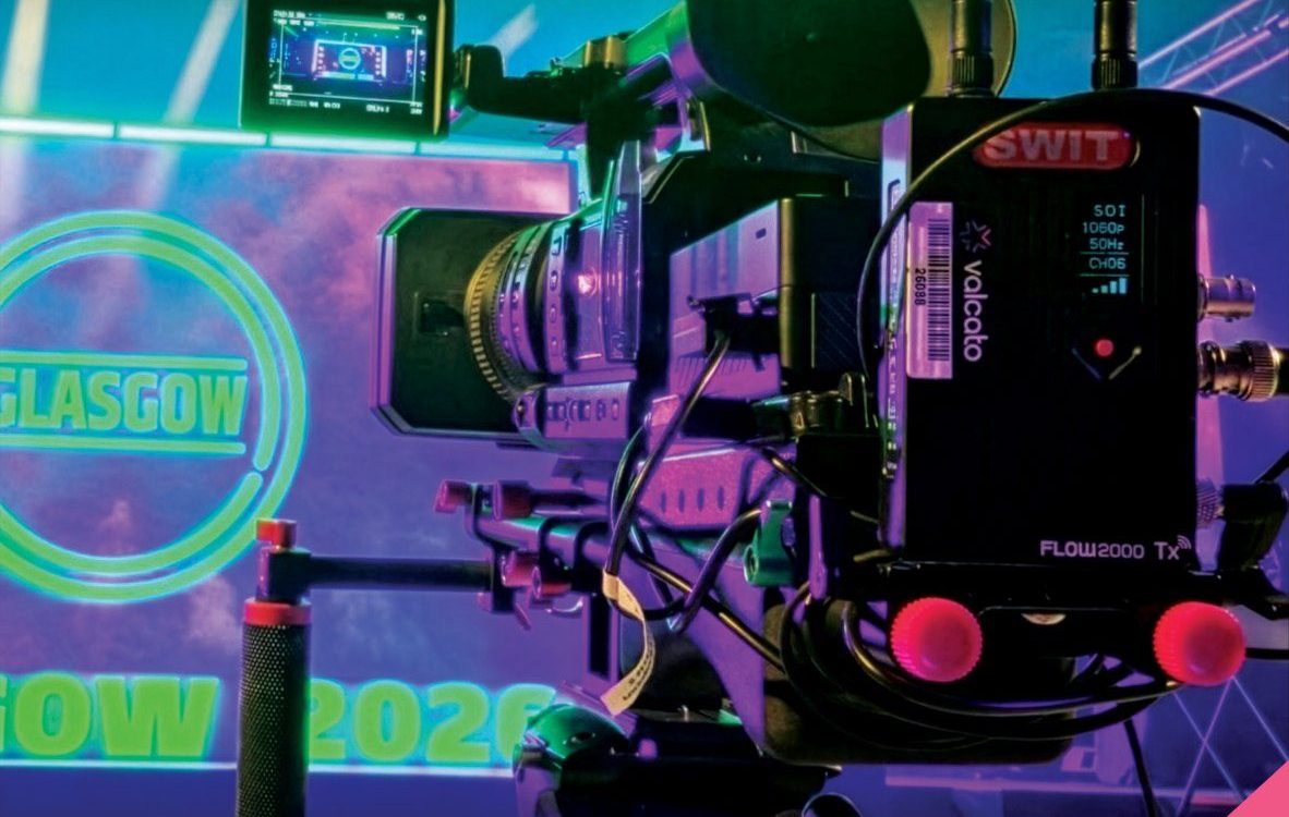 Valcato camera with an RF transmitter at Dancelines Glasgow, Barrowland Ballroom