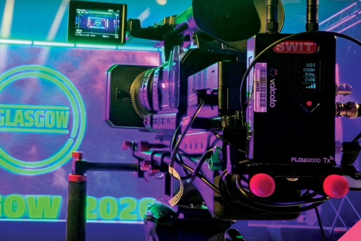Valcato camera with an RF transmitter at Dancelines Glasgow, Barrowland Ballroom